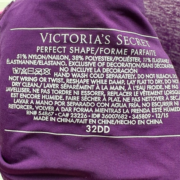 NWT VS Perfect Shape Bra Purple size 32DD - Picture 4 of 7